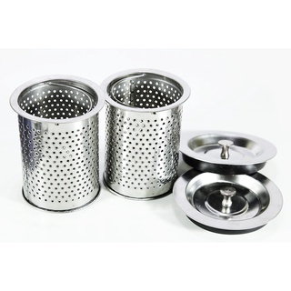 Set lọc rác bồn rửa bát kèm nắp đậy, chặn rác inox bồn rửa chén kho sỉ mb