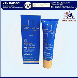 Kem dưỡng ẩm phục hồi da dermeden repair care trước và sau khi can thiệp thẩm mỹ 30ml