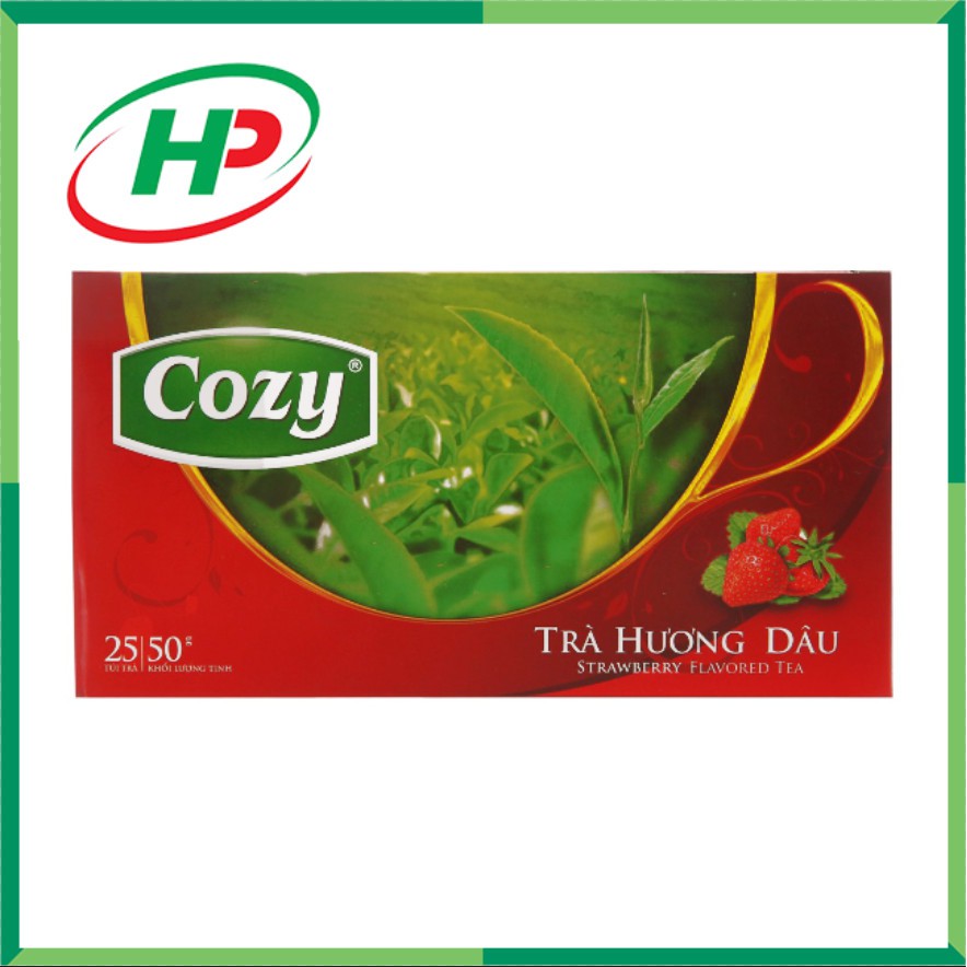 Trà túi lọc COZY Dâu 50g - 2gx25 gói - SP000488