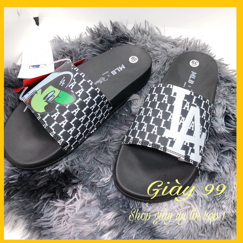 [ Hot - Hàng Chuẩn ] Dép Quai Ngang Micky Ml,B L,A Đen - Giày 99 | BigBuy360 - bigbuy360.vn