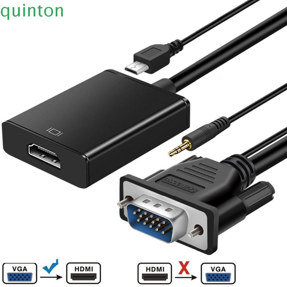 Cáp chuyển đổi từ TV PC VGA sang HDMI 1080P với đầu cắm âm thanh HD HDTV