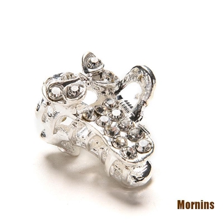 Ms❀Kẹp Tóc Càng Cua Mini Hình Hoa Pha Lê Phong Cách Mới