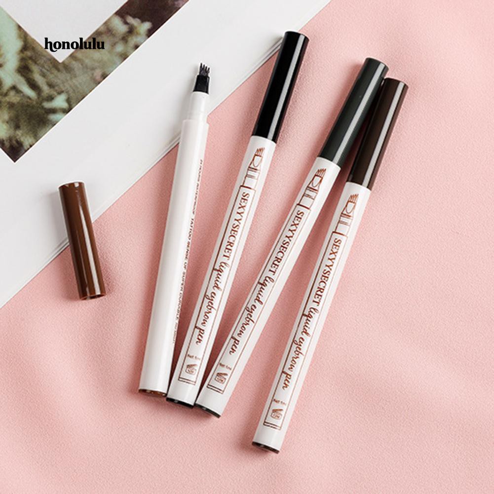 [Hàng mới về] Chì kẻ lông mày dạng phẩy sợi chống nước chống nhòe thiết kế đầu bút phân thành 4 nhánh | BigBuy360 - bigbuy360.vn