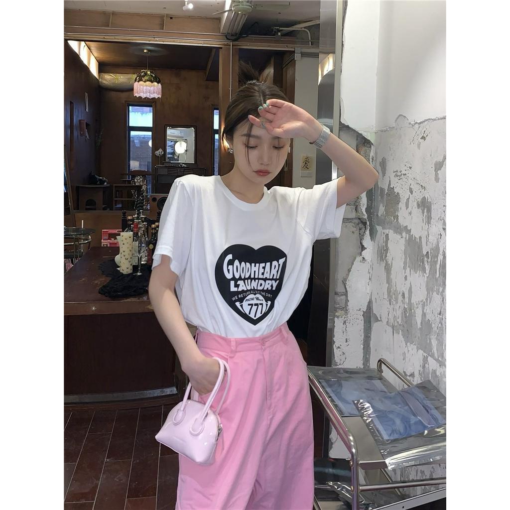 Áo thun tay ngắn Peppermint 51092 in hình thời trang cho nữ