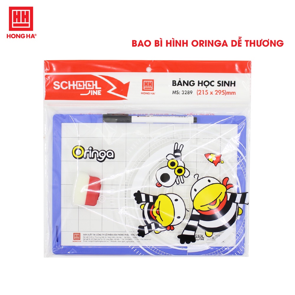 Bảng học sinh Friendly dùng bút và phấn Hồng Hà 3289 / 3347 / Bảng bộ viết phấn và fooc viết bút dạ bảng
