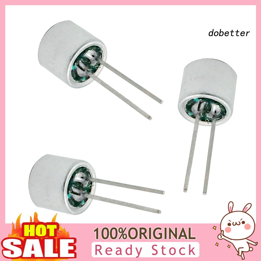 DOH_6050P 10Pcs 2 Pin Sensitivity Electret Condenser Microphone Inserts Pickup Mic