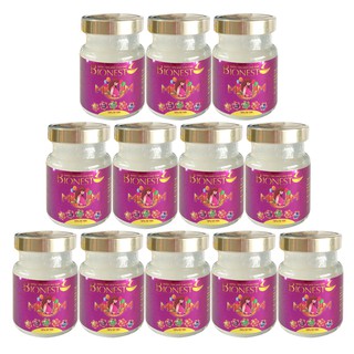 Yến sào Bionest Mum cao cấp 18%  12 lọ dành cho mẹ bầu