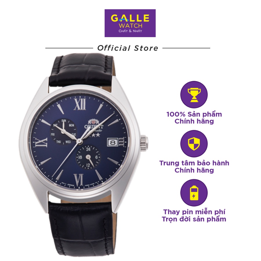 Đồng hồ cơ nam Orient RA-AK0507L10B kính cứng chống va đập, chống nước 3 ATM, dây da cao cấp chính hãng Nhật Bản