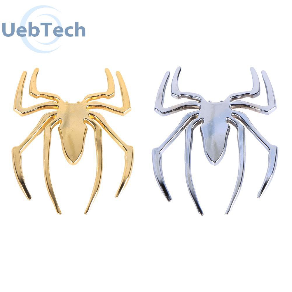 Decal Dán Trang Trí Hình Nhện 3d Mạ Điện Cho Xe Hơi