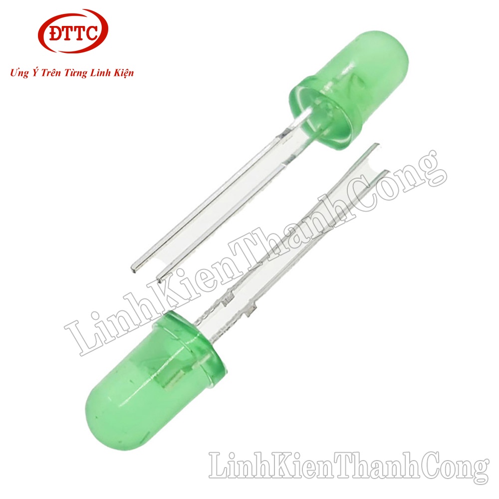 Bộ 5 Chiếc LED 5mm Xanh Lá