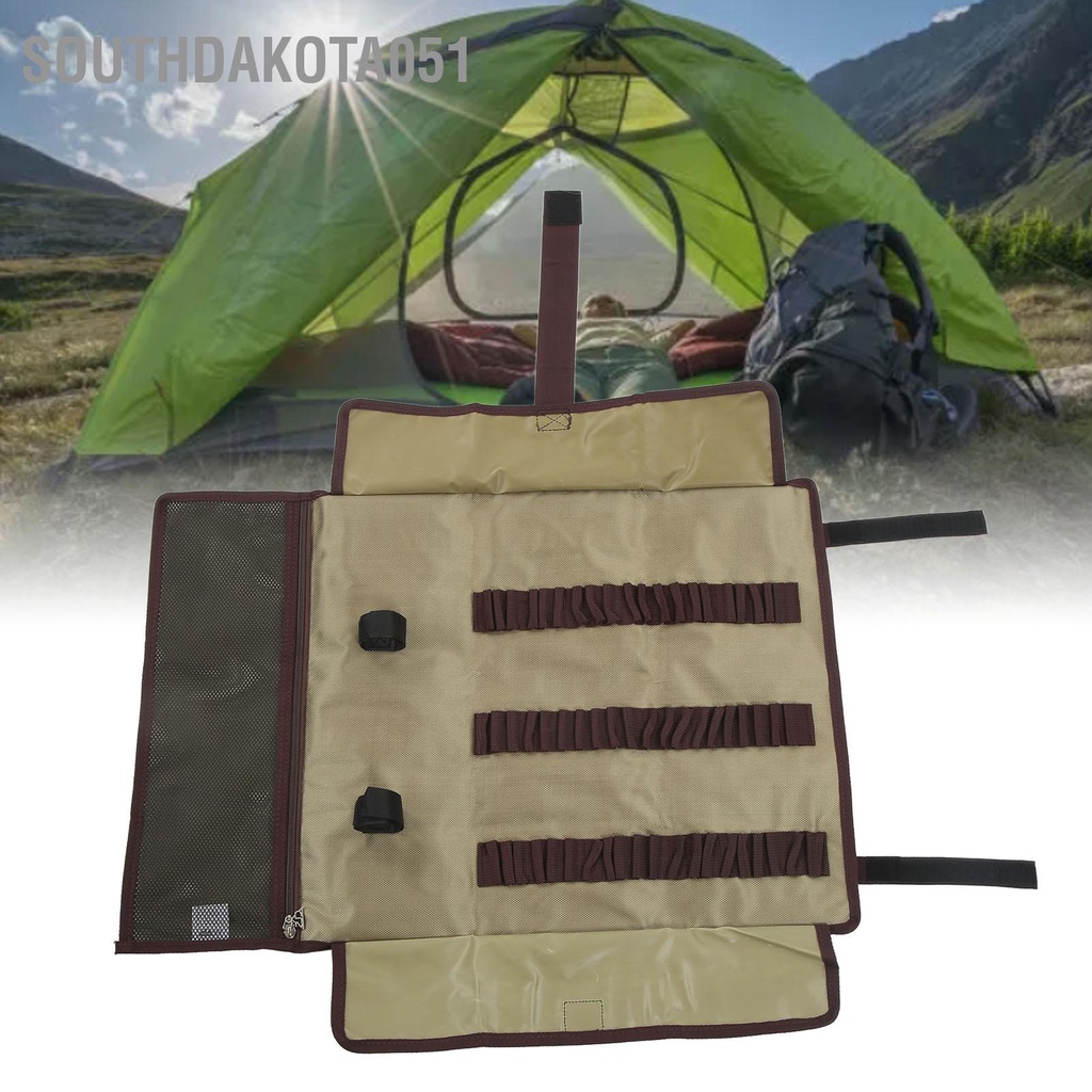 Southdakota051 Tent Stake Túi lưu trữ Thiết kế Tay cầm Đơn giản Lưới vải Oxford Chốt Lều Cắm trại Búa Cửa hàng Gói