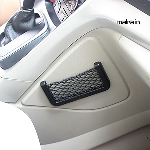 Túi lưới đựng điện thoại gắn sau ghế xe ô tô tiện dụng