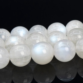[1 Hạt] 9MM Đá Ánh Trăng (Mo.onstone) Ánh Cầu Vồng Loại A, Kim, Thuỷ, Đá Phong Thuỷ, Chuỗi Hạt S50 - Bead Art