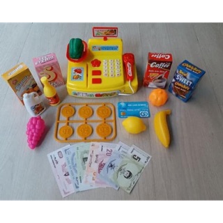 ⚡️⚡️ Đồ chơi Máy tính tiền siêu thị mini ⚡️⚡️ Màu vàng ⚡️⚡️