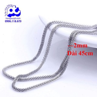 Dây chuyền inox nam thép không gỉ giá không tưởng rẻ nhất tại HCM không đen - DCNA41