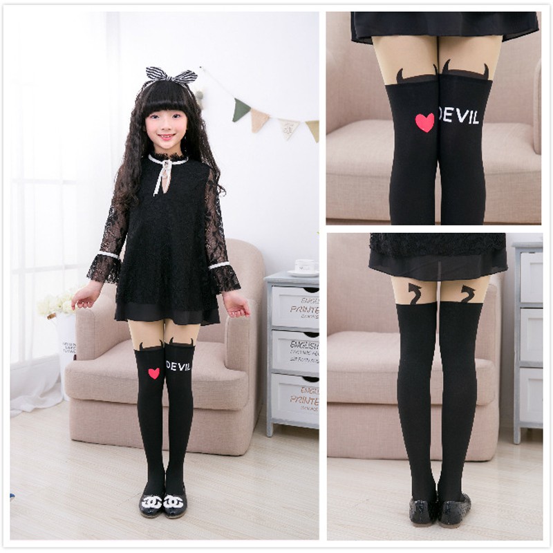 Ubeth✨Quần Tất Nhung Mỏng Họa Tiết Hoạt Hình hello kitty Thời Trang Xuân Thu Cho Bé Gái