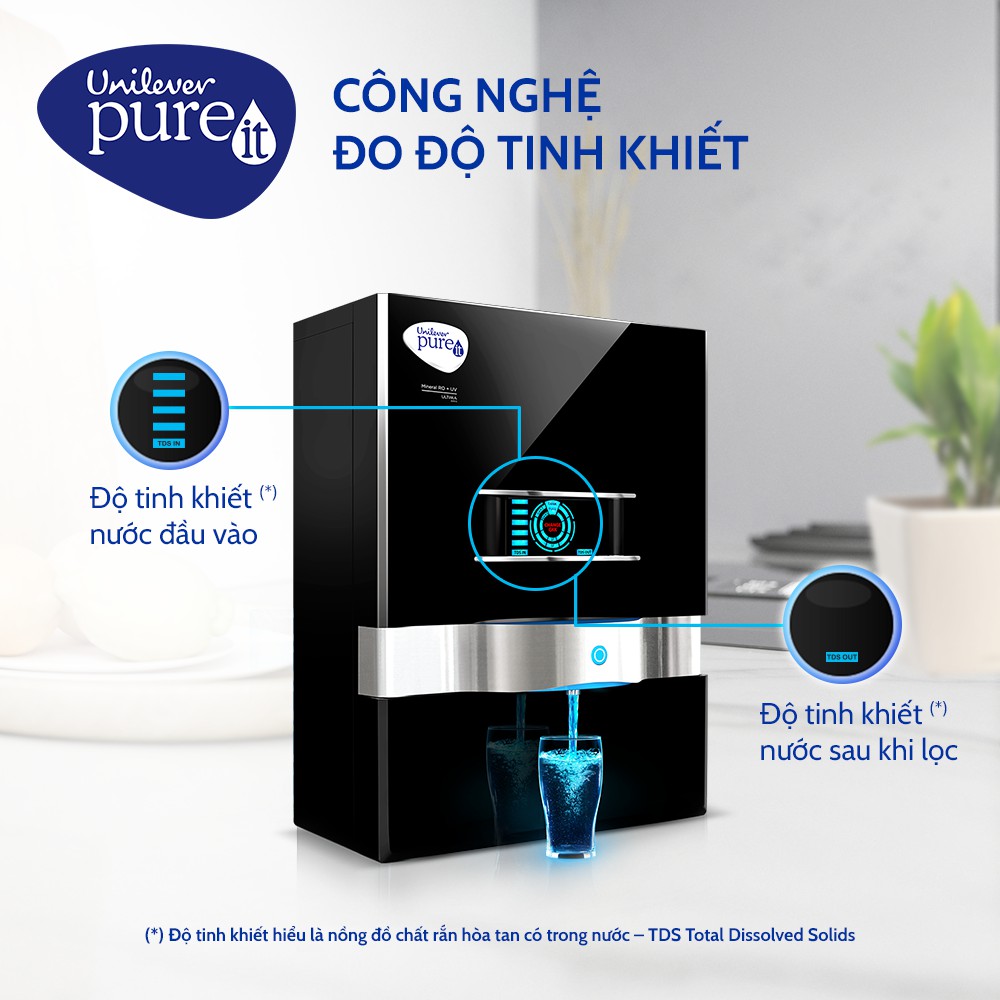 [Mã ELTECHZONE giảm 5% đơn 500K] Máy Lọc Nước Pureit Ultima - Đen