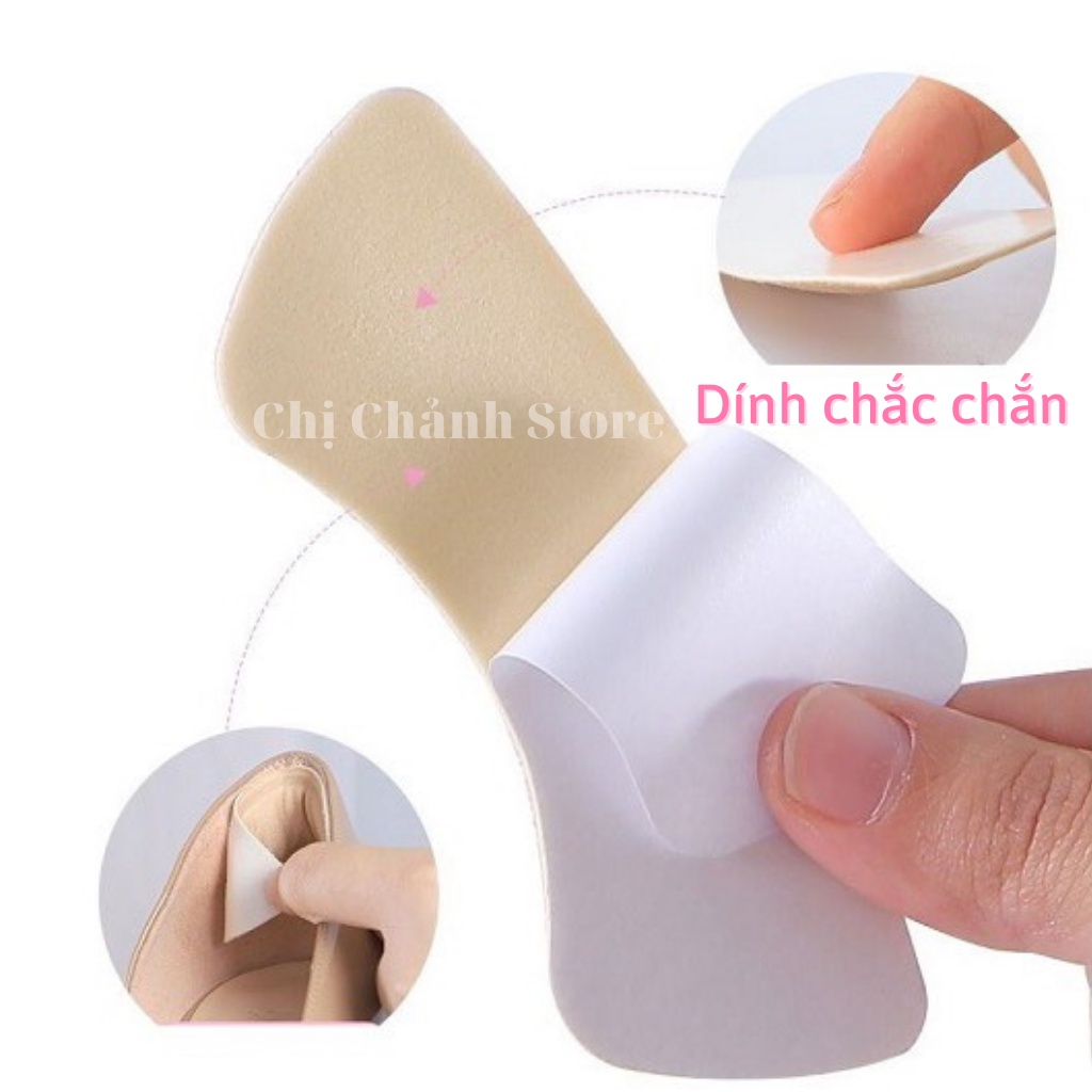 Miếng Lót Gót Giày 4D Chống Trầy Chống Tuột Gót Giảm Độ Rộng Size Giày - Phụ Kiện Giày Cao Gót Chị Chảnh Store