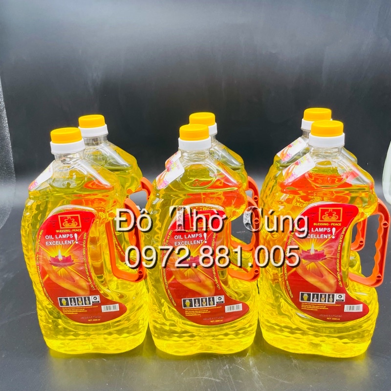 Dầu thắp đèn 2000ml nặng 1.1kg