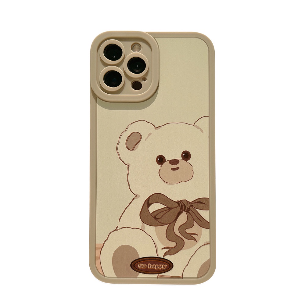 Ốp iPhone hình gấu dễ thương cho iphone 11 Pro Max X Xr Xs Max 7 8 Plus Se 2020 12 pro max 12 mini 13 pro max 13 mini