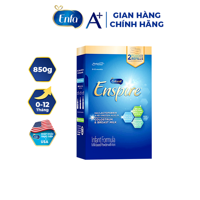 Sản phẩm dinh dưỡng công thức Enfamil Enspire Infant Formula 850g