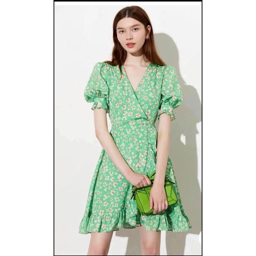 Váy hoa xanh lá Nanna