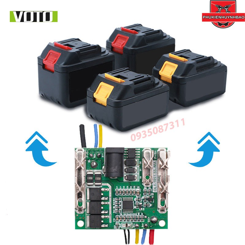 Mạch Sạc Và Bảo Vệ Pin VOTO 5S 21V