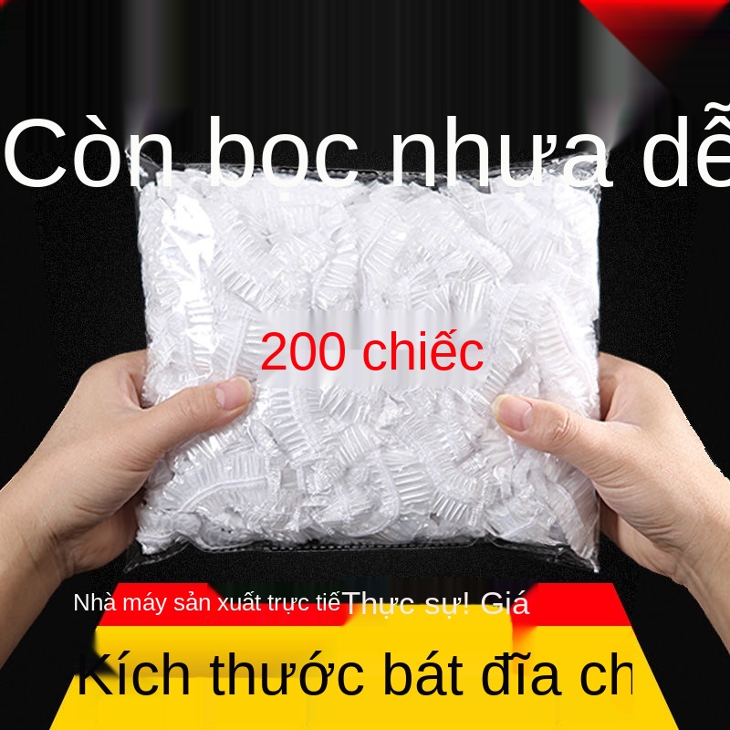 Nắp giữ thức ăn gia đình loại PE tủ lạnh dùng một lần Túi bọc ni lông bao đựng bát, đĩa đa năng