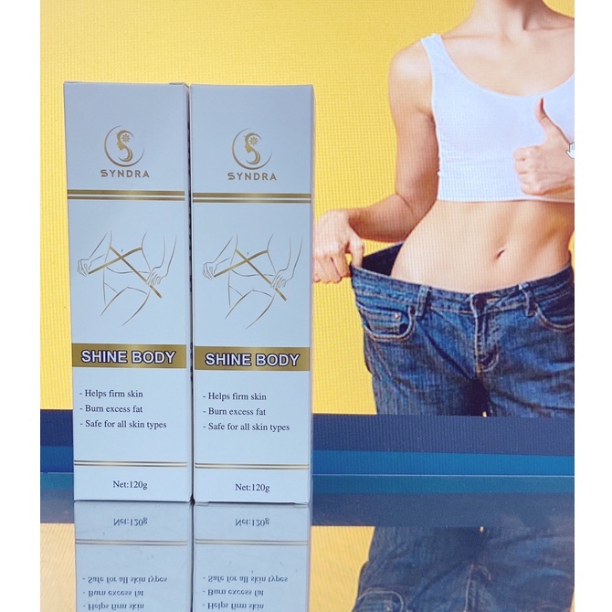 Gel tan mỡ bụng sau sinh shine body kem giảm mỡ đùi mông 120g