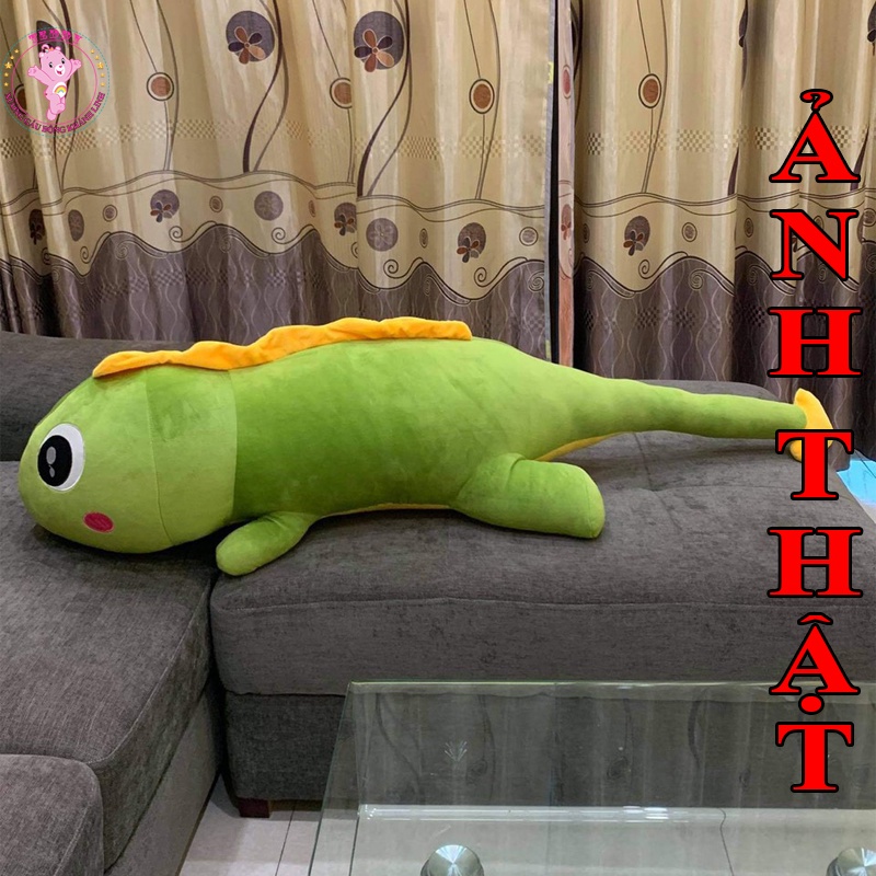 Gấu Bông Khủng Long Đuôi Tim Siêu To Khổng Lồ Size 1M2 Chất Liệu Vải Bông Cao Cấp Hàng Xuất Siêu Thị