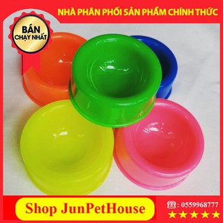 Chén ăn nhựa đủ màu cho hamster và pets