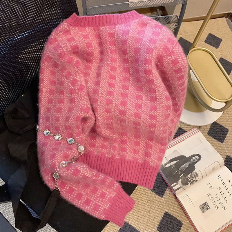 Áo Khoác Cardigan Dáng Rộng Thời Trang Mùa Thu Đông Theo Phong Cách Retro Dành Cho Nữ