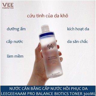 Nước hoa hồng 💖 freeship 💖 toner nước hoa hồng mềm da leegeehaam pro balance biotics toner