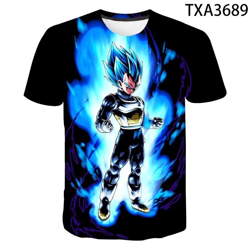 Áo Thun Tay Ngắn In Hình Goku 3D Thời Trang Mùa Hè Dành Cho Bé 2022