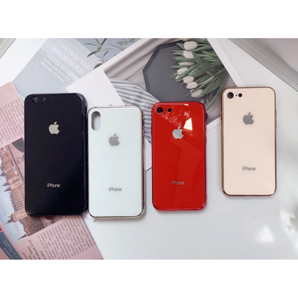 Ốp lưng kính cao cấp cho điện thoại iPhone IP6.6S, 6Plus.6SPlus, IP7.8, 7Plus.8Plus, X/Xs, XR, Xs Max | BigBuy360 - bigbuy360.vn