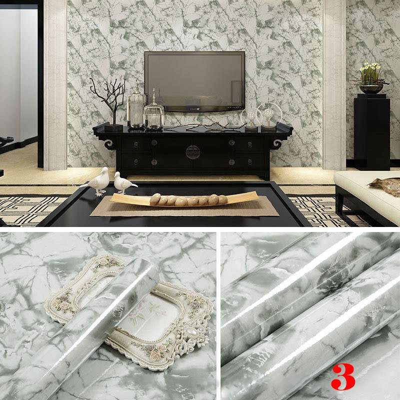 Cuộn Giấy Dán Tường Hoạ Tiết Vân Đá Cẩm Thạch