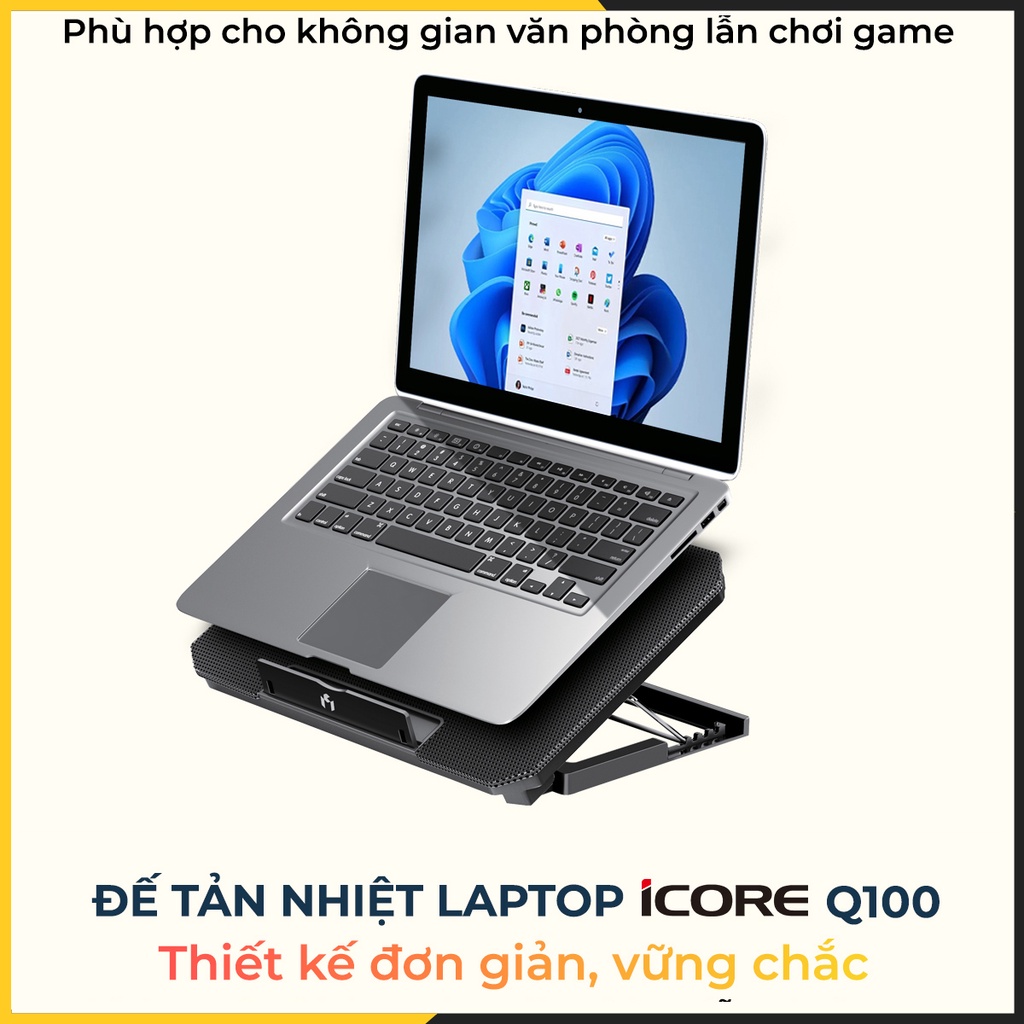 Đế tản nhiệt laptop iCore Q100