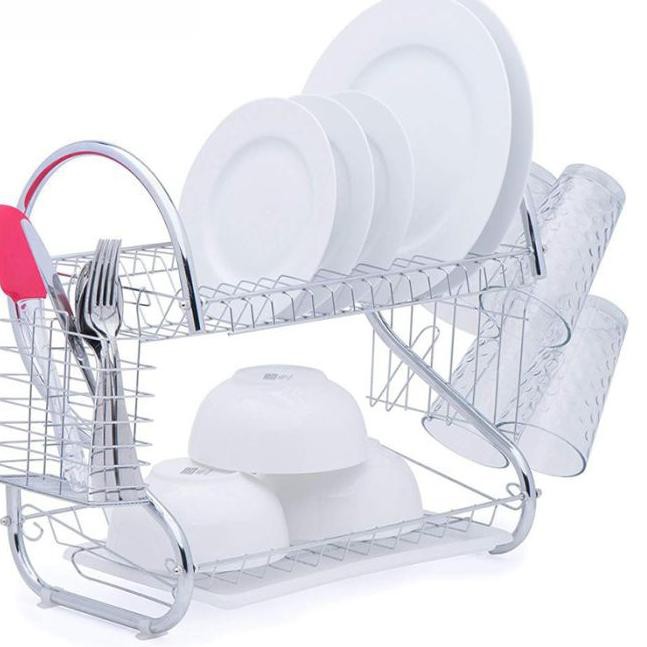 Bộ 2 Giá Đỡ Đĩa Bằng Thép Không Gỉ Chất Lượng Cao | BigBuy360 - bigbuy360.vn