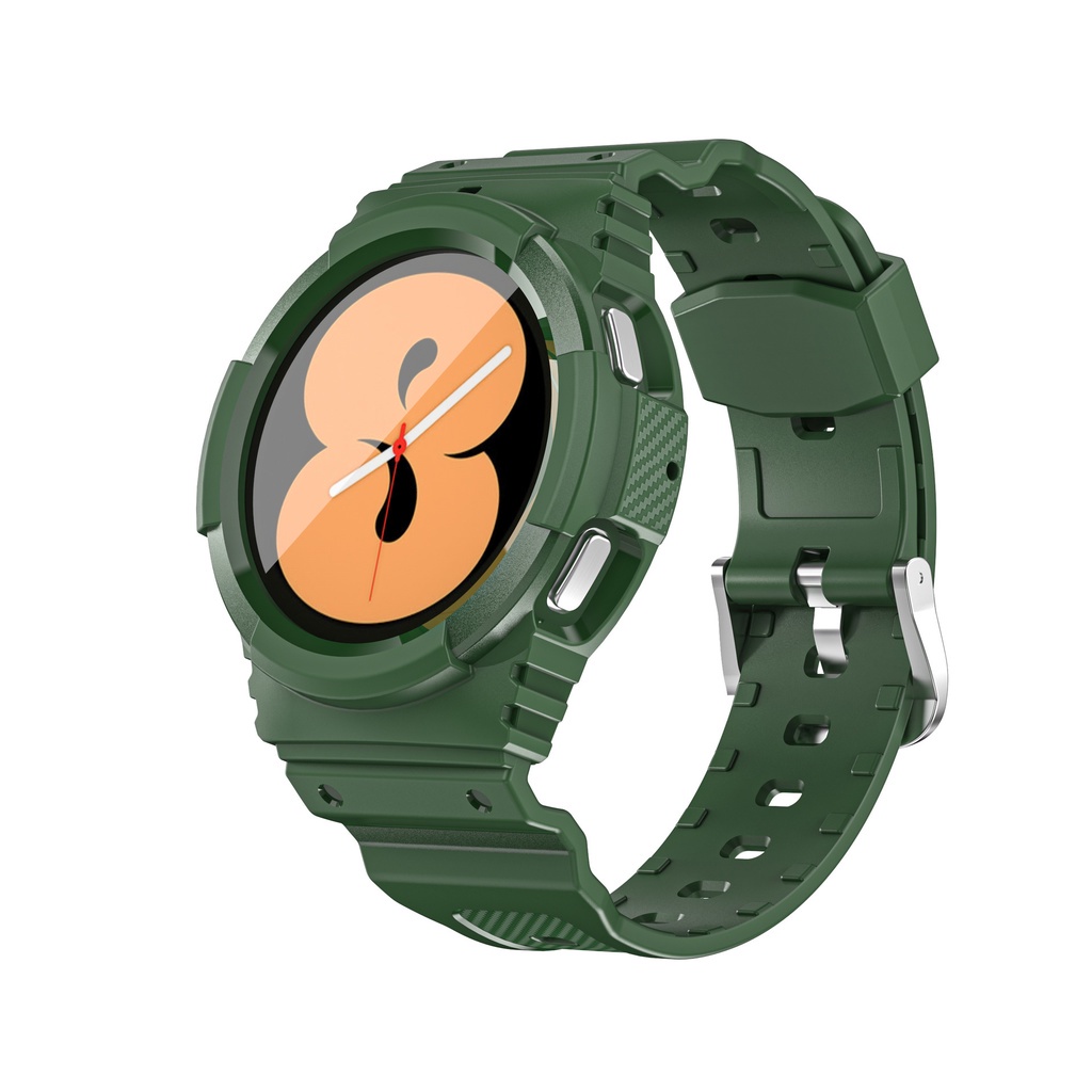 Dây Đeo Silicone + Ốp Bảo Vệ Cho Đồng Hồ Thông Minh Samsung Galaxy Watch4 40mm 44mm 4