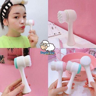 {ORDER} 💦💦Cọ rửa mặt 2 đầu Maange💦💦 (Với đầu bông rửa mặt và đầu cọ massage )