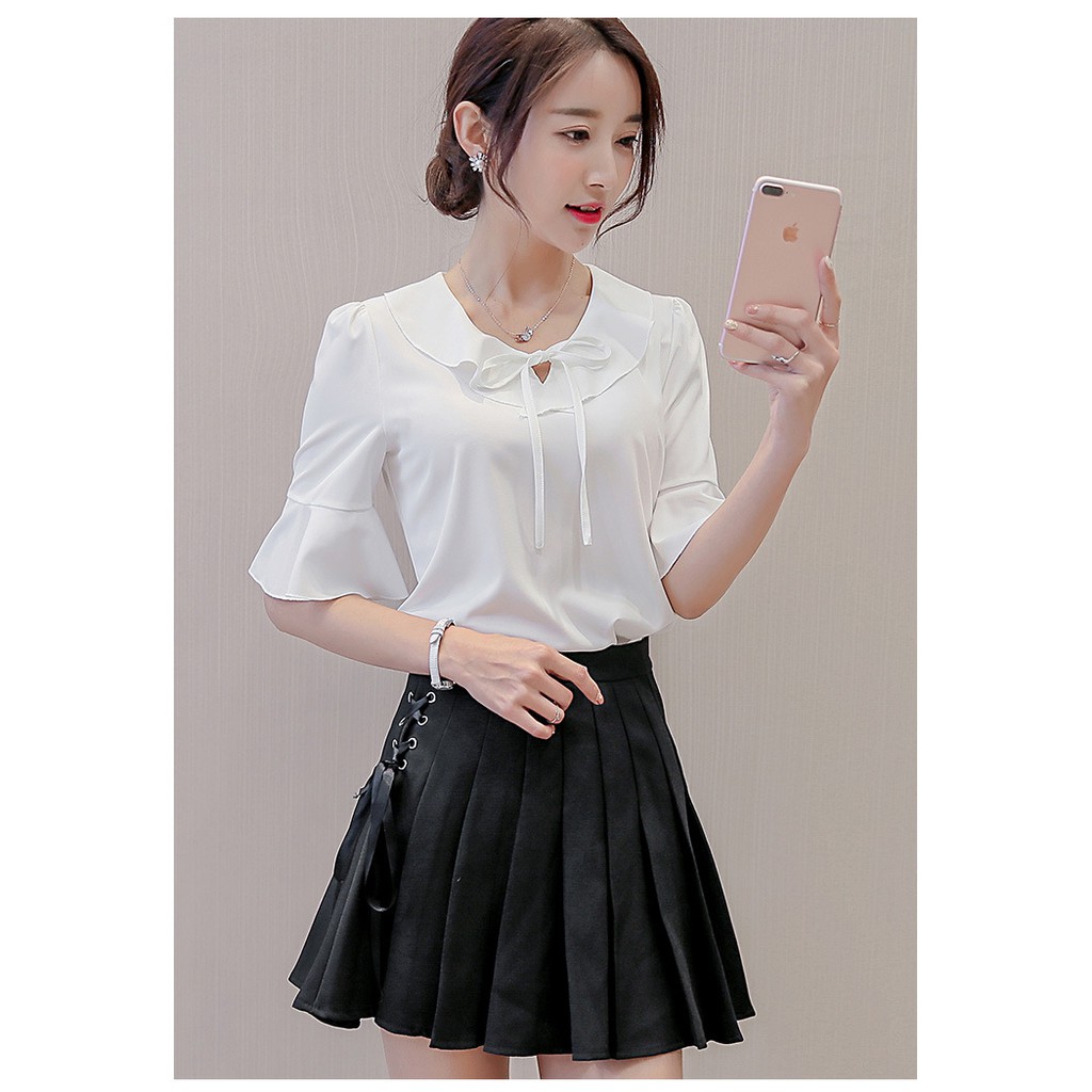 Áo sơ mi công sở nữ trẻ trung, năng động. Chất liệu mát không bị nhăn