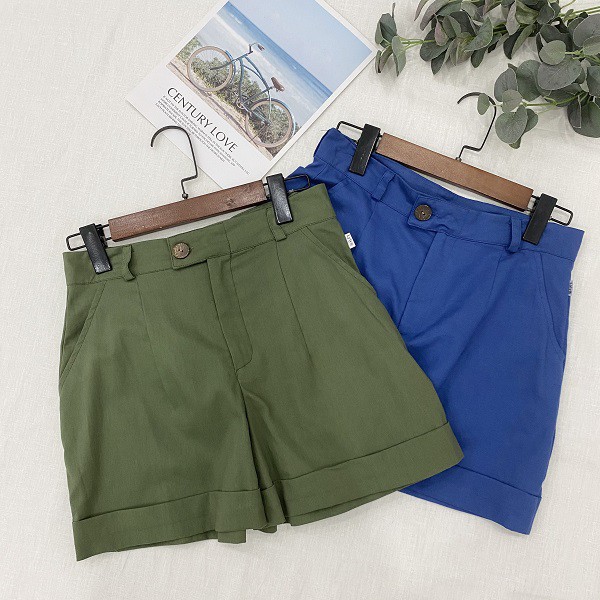 Quần đùi short nữ chất vải tự nhiên , quần linen vải tự nhiên cao cấp thích hợp đi làm hoặc đi chơi đều được 4 màu | BigBuy360 - bigbuy360.vn