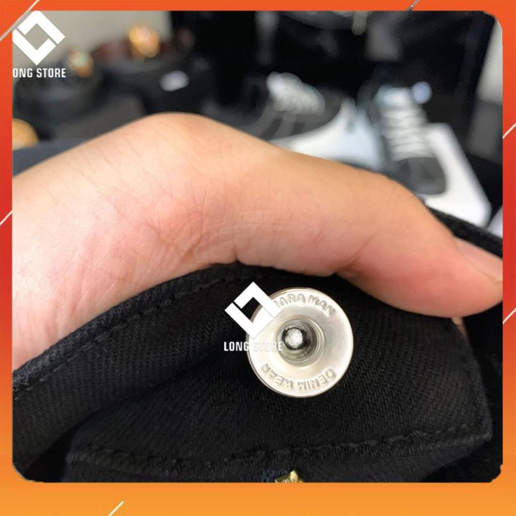 Quần jean nam đen tuyền ZA.RA phom ôm, tôn dáng, chất vải bò cotton spandex co giãn tốt [Có Big Size] 77 | BigBuy360 - bigbuy360.vn