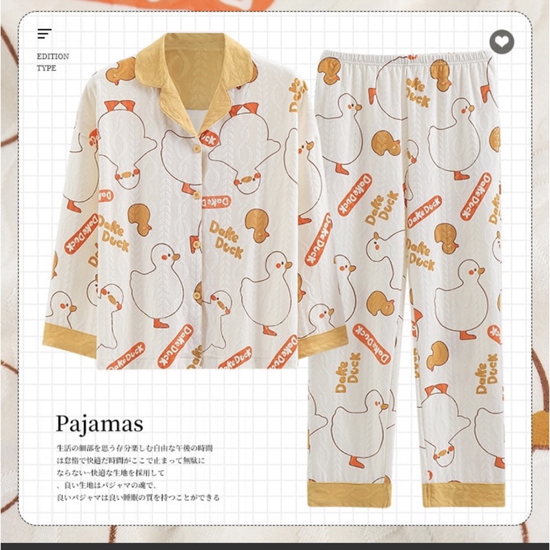 Bộ pijama cotton gân dài tay hàng quảng Châu cao cấp