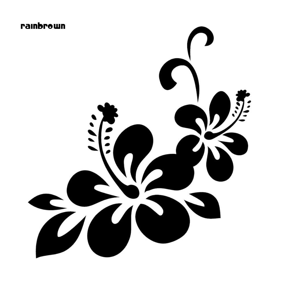 Đề Can Dán Trang Trí Xe Hơi Họa Tiết Hoa Xinh Xắn