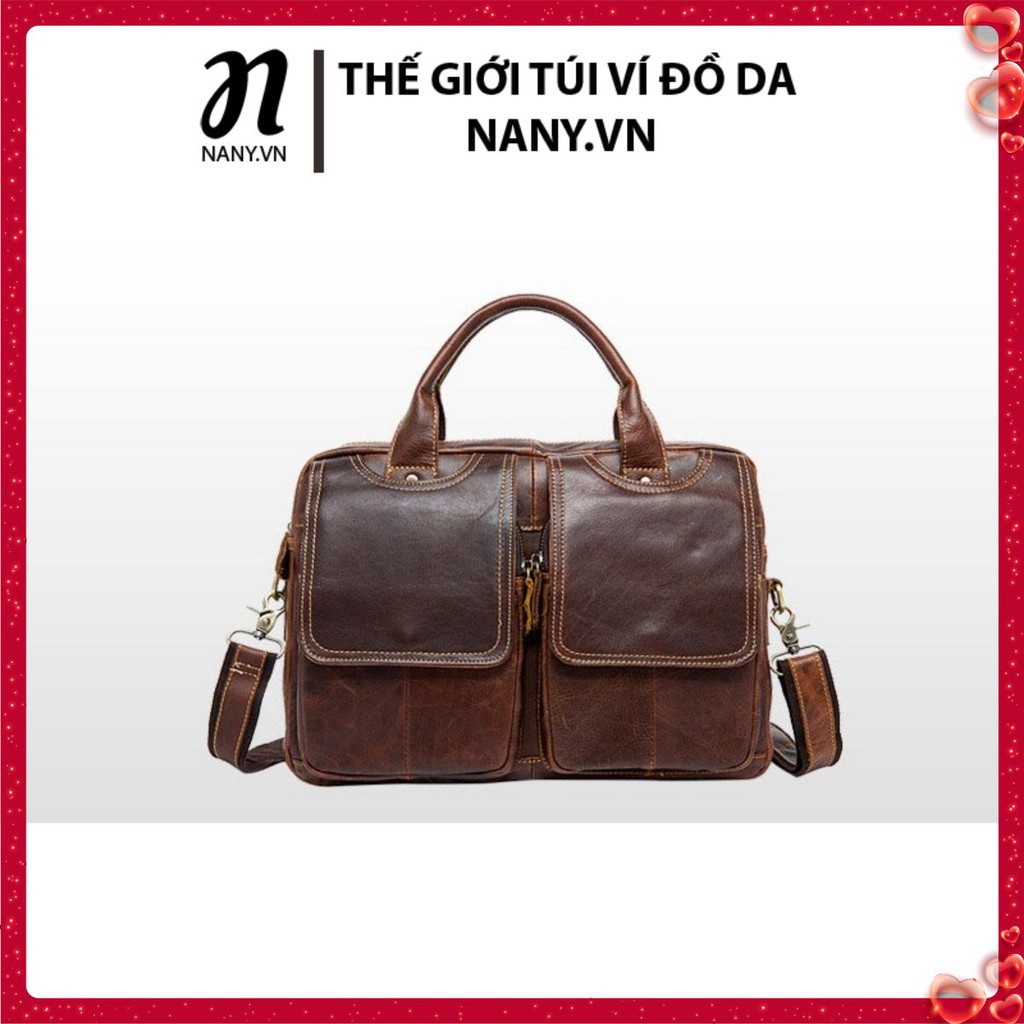 CẶP DA NAM CAO CẤP T009 - KHẲNG ĐỊNH ĐẲNG CẤP QUÝ ÔNG - 100% DA BÒ THẬT - TẶNG CÁP SẠC