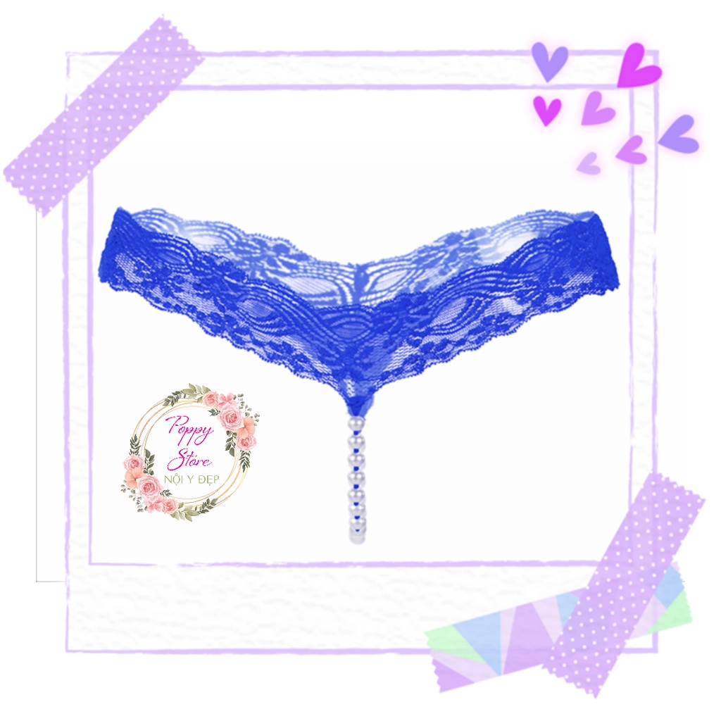 Quần lọt khe đính hạt ngọc sexy ⚡Mã AT37 /  CHE TÊN SẢN PHẨM⚡ quần chip nữ - ren - đính dây cườm gợi cảm -xìlip cosplay