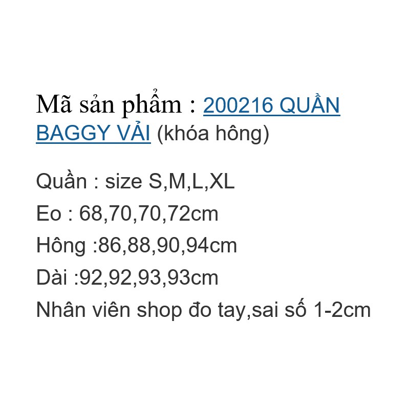 200216 Quần vải ống suông nữ ulzzang chất tuyết mưa màu đen có size (khoá hông) | BigBuy360 - bigbuy360.vn