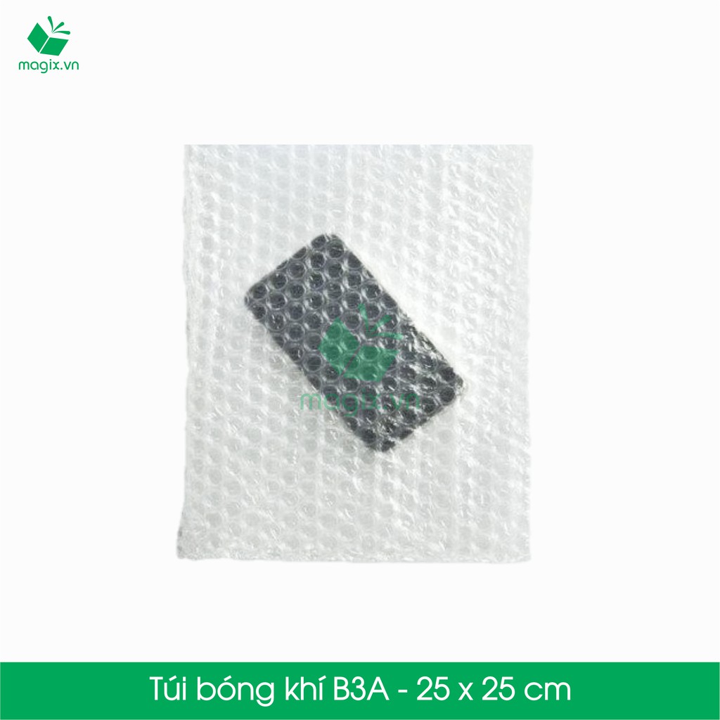 COMBO 25 TÚI BONG BÓNG KHÍ - TÚI MÀNG XỐP HƠI - GÓI HÀNG ĐÓNG HÀNG - B3A - 25x25 cm