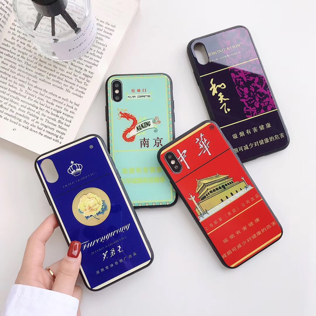 For IPhoneX/XS/XR/XS Max Trường hợp thuốc lá vui vẻ bao gồm tất cả các trường hợp điện thoại silicone